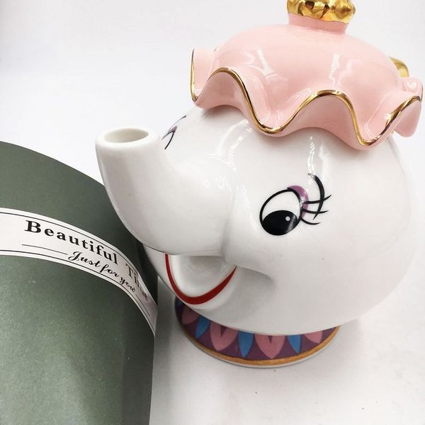 

new cartoon beauty and the beast teapot mug mrs potts chip tea pot cup one set lovely christmas gift fast post