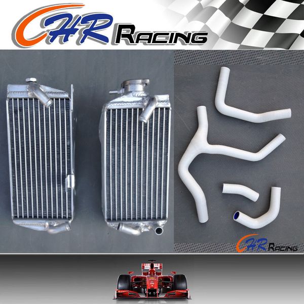 

white aluminum alloy radiator & silicone radiator 2015-2016 for crf450r crf 450 r 15-16