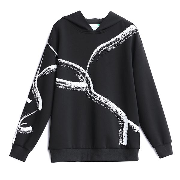 

women's hoodies & sweatshirts hoodie 19053, Black