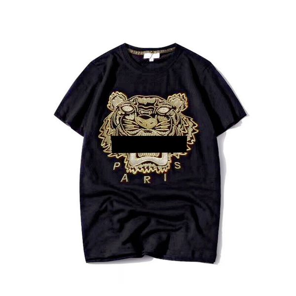 

mens womens designer summer t shirts tiger head letter embroidery men clothing fashion kz brand short sleeve tshirt sellers, White;black