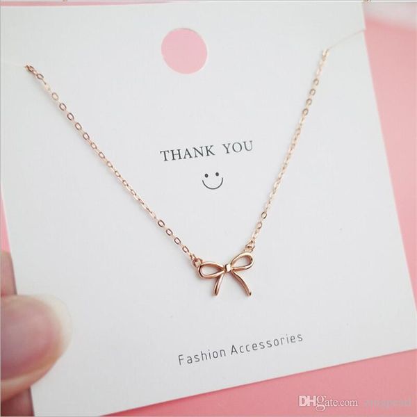 

пѬоой bowknot ожеѬеле Ѭозовое золоо ве 925 еѬебѬнй кђлон кли епи завле Silver