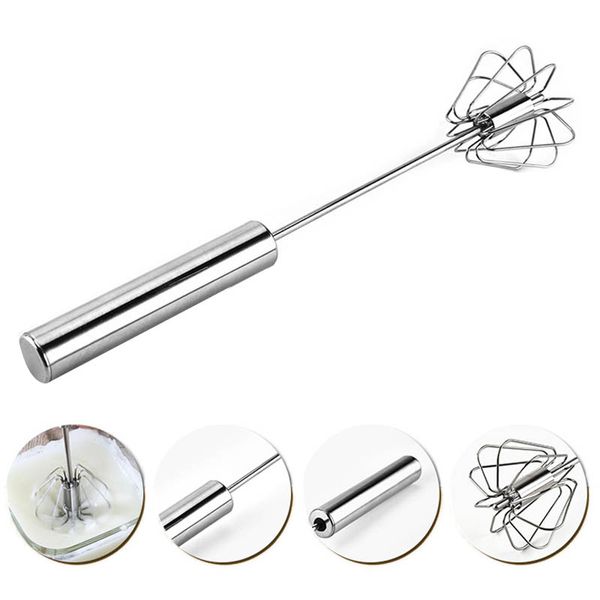 

горячие продажа ручной нержавеющей стали eggbeater ручной взбейте яичный крем mixer easy blender мешалка шейкер соус лопатка полезный инстру