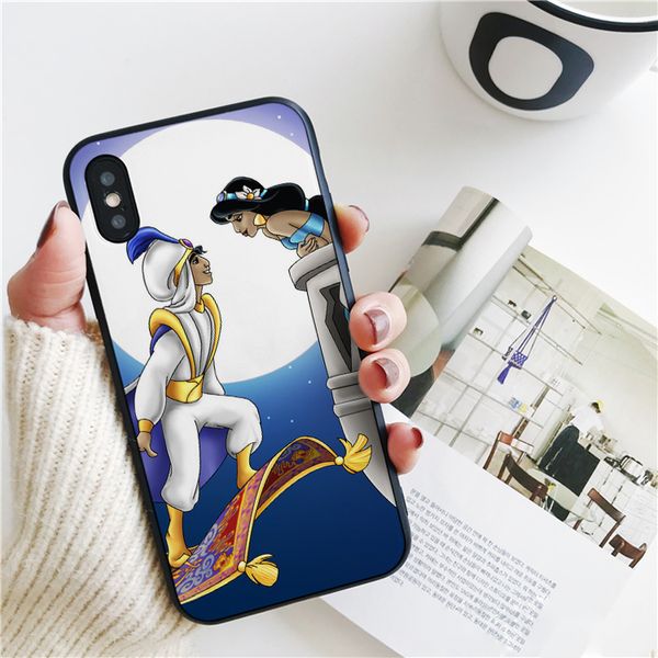 

funda aladdin moon обложка для iphone 11 pro xs max хг чехол для iphone 8 7 6s plus 5s se 5 case мягкий силиконовый чехол