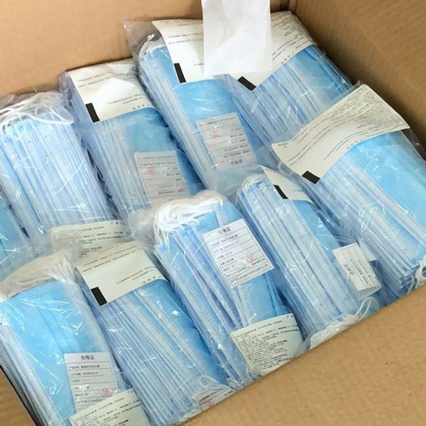 

2020 dhl 3-layer dustproof face mouth masks men women disposable face mask