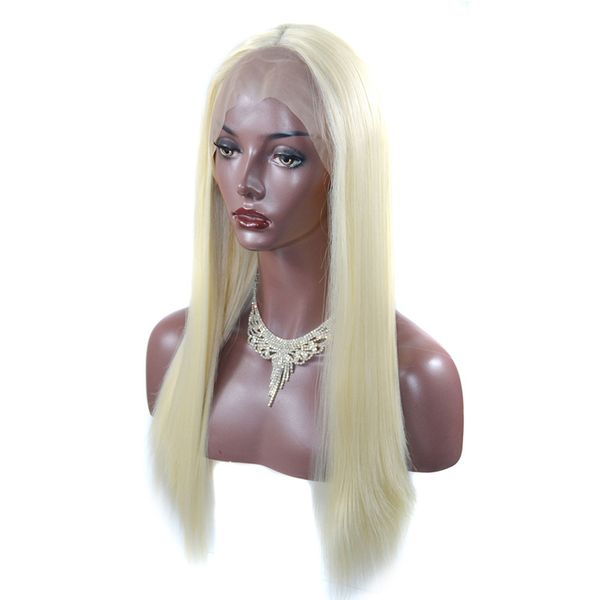 

long straight 613 blonde wigs glueless heat resistant synthetic hair like human hair wigs for black women silk synthetic lace front wig