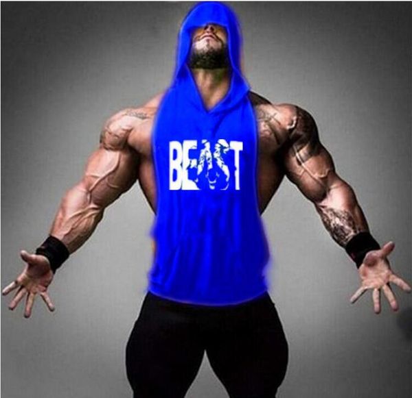 

0211 men' muscle hat bodysuit printed jacket, White;black