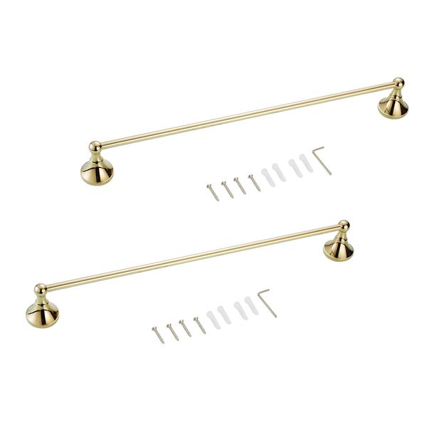 

2set bath accessory towel rack rail shelf hook bathroom washcloth bar hang