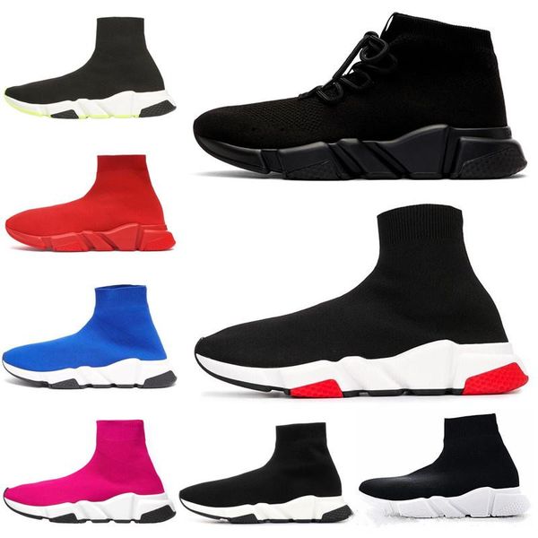 

new speed trainer designer shoes men women sock casual chaussures triple black white glitter flat mens trainers sport race runner sneakers