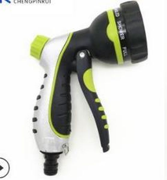 

2019 manufacturers sell zinc alloy water gun garden water gun garden sprinkler 8 functional package glue