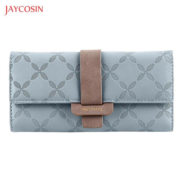 

jaycosin роскошный женский длинный кошелек многофункциональный кожаный засов длинный клатч кошельки дизайнер мобильный телефон карманный пор, Red;black