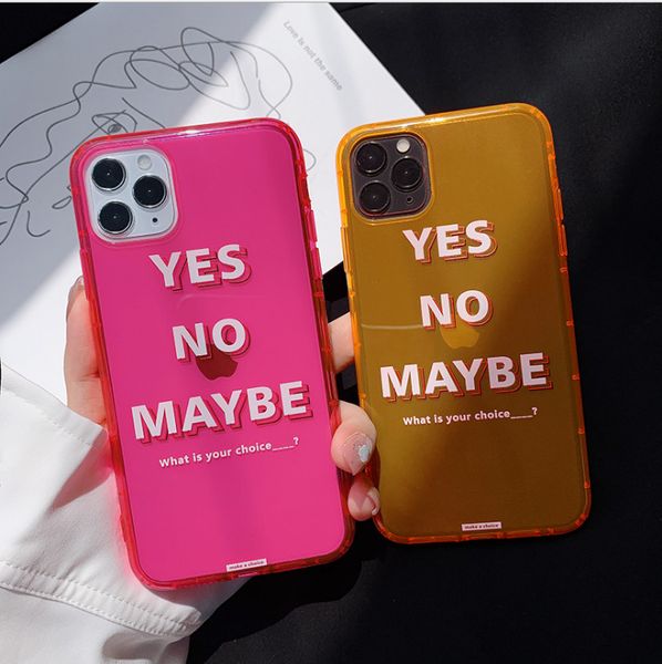 

new for iphone 7-11 pro cell phone case fluorescent powder/orange colours full body protocto cell phone ing