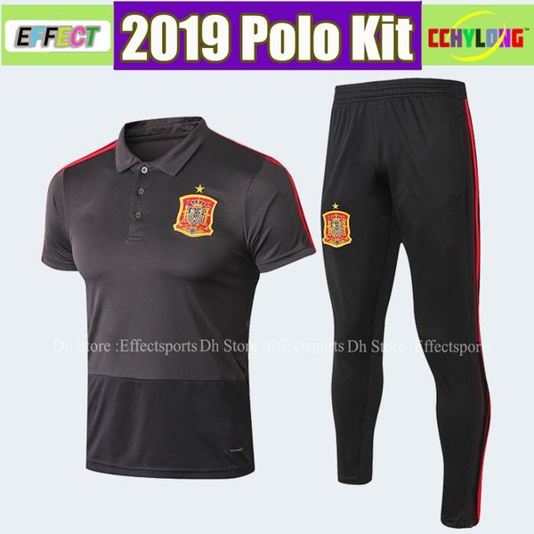 

2018 2019 National Team Spanish Polo shirt PIQUE 6 A.INIESTA Saúl RAMOS Spain 2018 Home and away jersey ASENSIO ISCO Football uniform