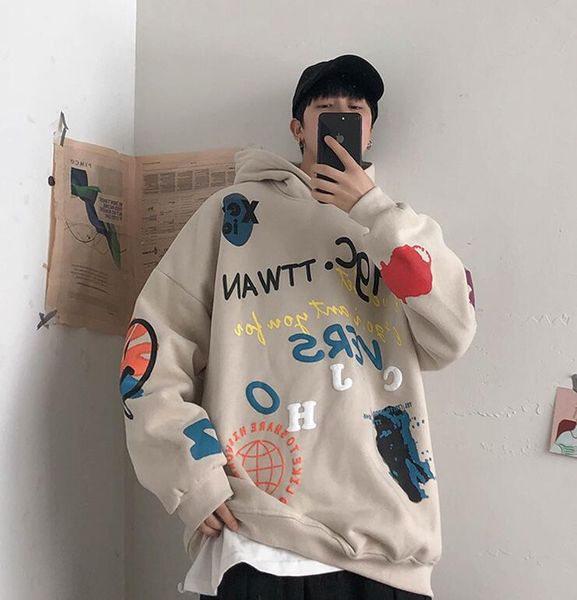 

fashion casual autumn letter print hoodies,sweatshirts, Black