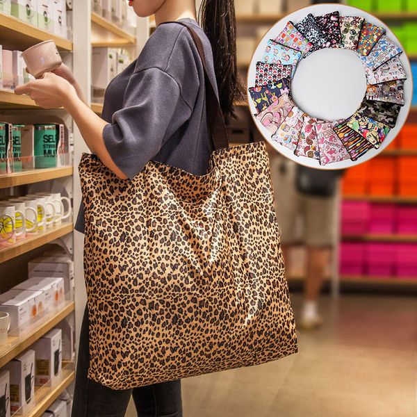 

nylon extra large folding lightweight shopping tote reusable foldable shoulder bag heavy duty washable zippered small bag