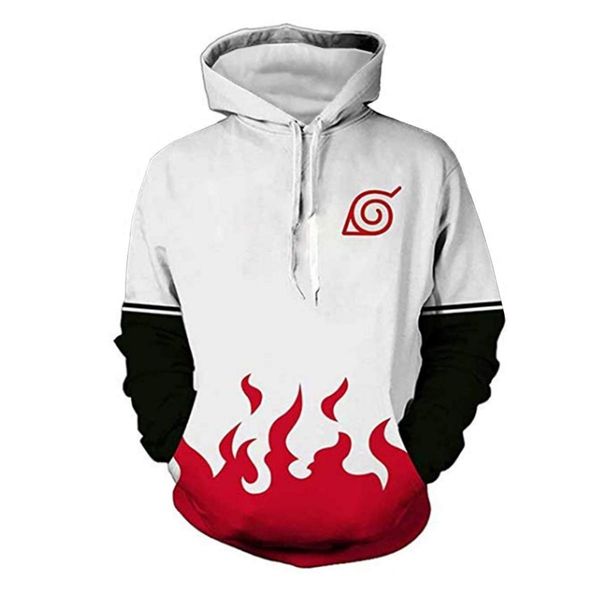 

naruto yondaime hokage 3d hoodies men/women fashion namikaze minato harajuku naruto 3d print men's hoodies sweatshirt streetwear, Black