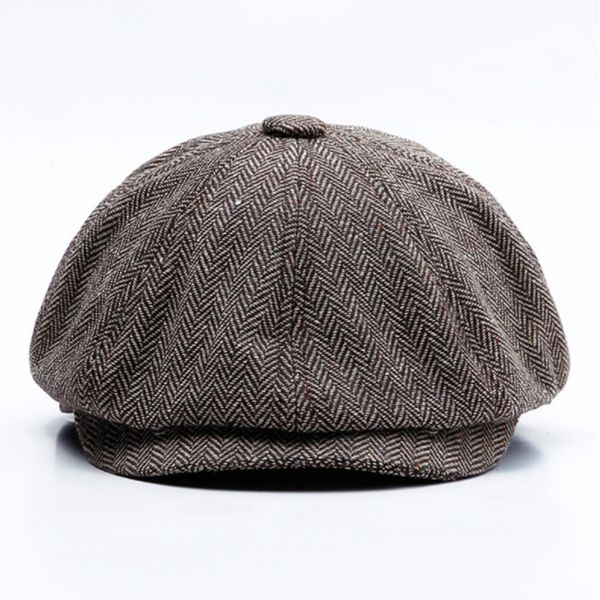 

2018 new england classic retro octagonal cap for men and women hats gorras planas octagonal cap leisure berets, Blue;gray