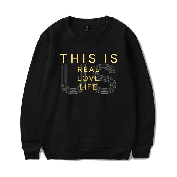 

свитер с длинным рукавом с круглым вырезом trend this is us, Black