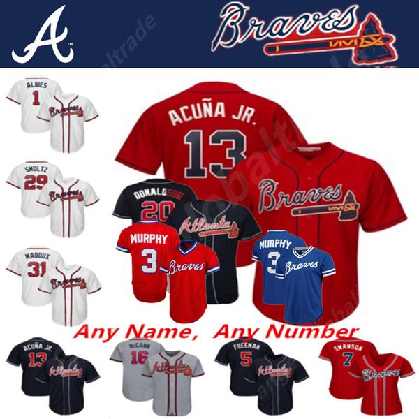 

2019 brave jer ey 13 ronald acuña jr jo h donald on freddie freeman ozzie albie atlanta dan by wan on murphy maddux jone moltz mccann