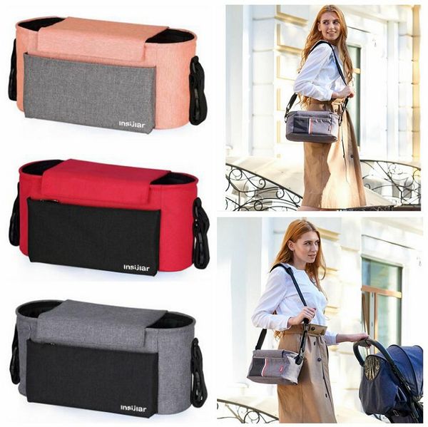 

baby stroller carrying bags infant diaper organizer basket portable nappy pacifier snacks pocket mommy outdoor bottle storage bag tote g5633