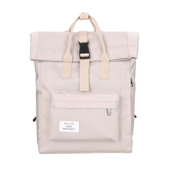 

fashion women classic cotton canvas backpacks for female casual portable travel for girls kids bag large capacity bag 0227