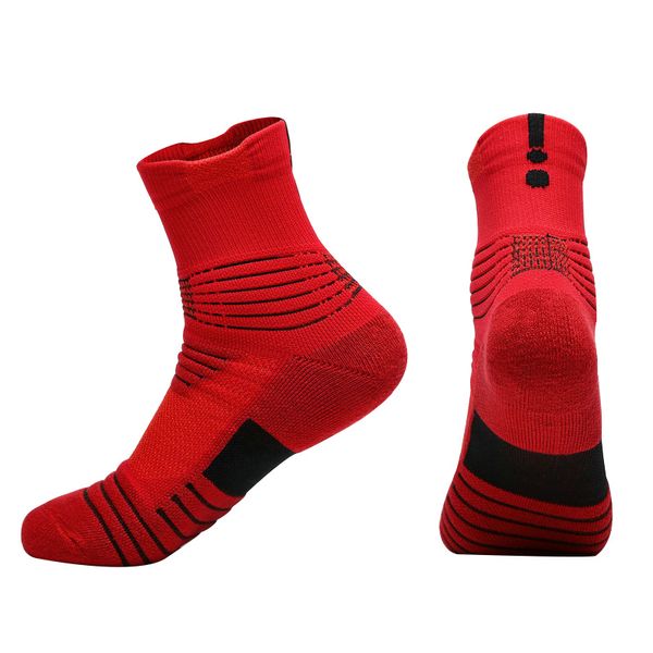 

sports socks men professional basketball running towel bottom anti-slip sport boat outdoor breathable cotton hiking socks new, Black
