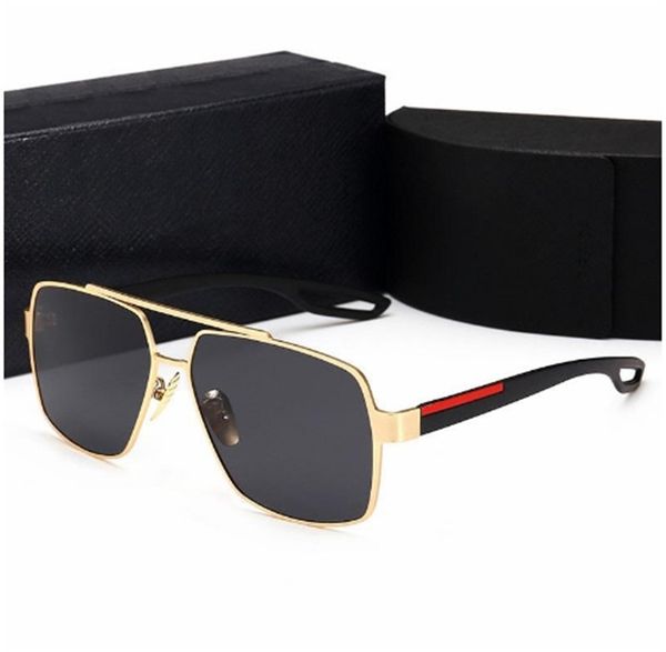 

retro polarized luxury mens designer sunglasses rimless gold plated square frame brand sun glasses fashion eyewear with case, White;black
