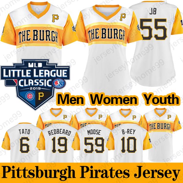 

2019 Little League Classic Pirates Jersey Josh Bell Francisco Cervelli Chris Archer Barry Bonds Willie Stargell Pittsburgh Baseball Jerseys