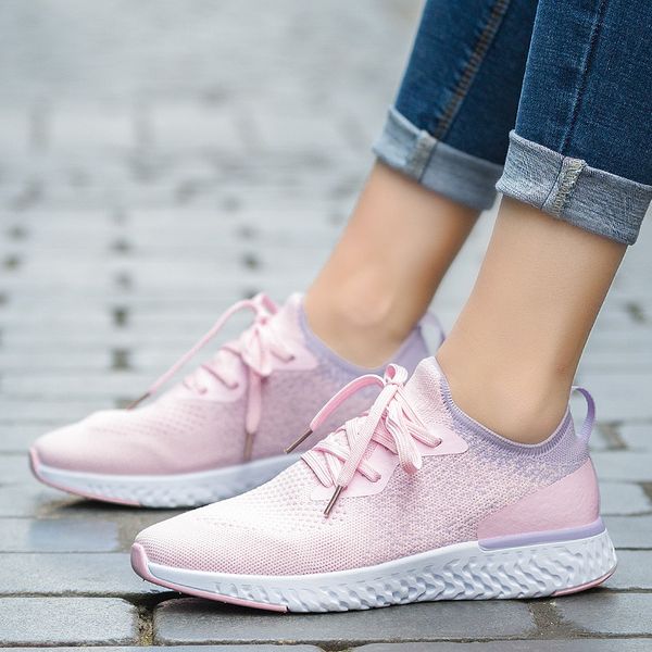 

running shoes for women lace-up athletic trainers zapatillas sports comfortable jogging outdoor walking sneaker zapatillas mujer