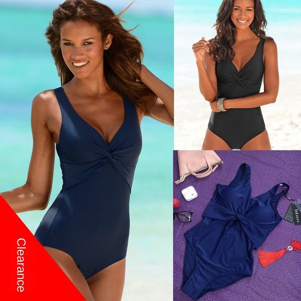 

classic solid color one-piece female classic solid color one-piece swimsuit swimsuit female, White;black