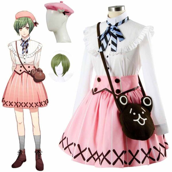 A3! Erste SOMMER EP Rurikawa Yuki Cosplay Kostüm A3 Frauen Kleid Tägliche Anzüge Weihnachten Kostüme Hemd + Rock + Tasche + hut