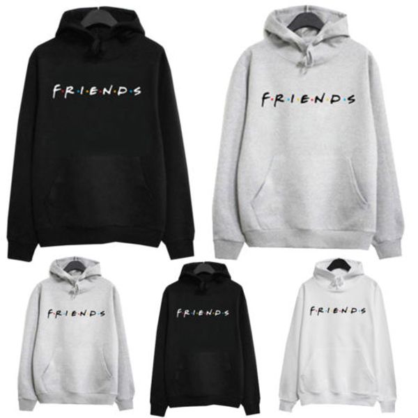 

fashion newly women long sleeve hoodie letter print chic sweatshirt hooded jumper ladies pullover, Black
