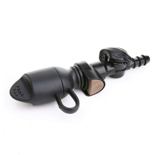 

Outdoor Quick Release Hydration Bite Nozzle Mouthpiece with Cover Water Bladder Mouth Suction Black Silicone Water Bag
