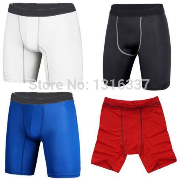 

2017 men compression wear under baselayer short pants tights leggings, Black;white