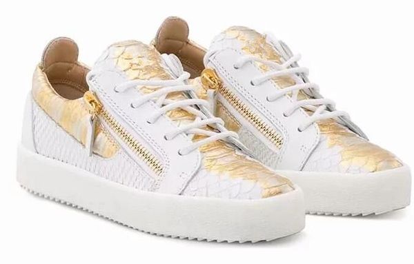 

Роскошные красные нижние мужские женские черные кожаные с холстом лоскутные низкие верхние двойные молнии кроссовки, роскошные повседневные туфли 35-46