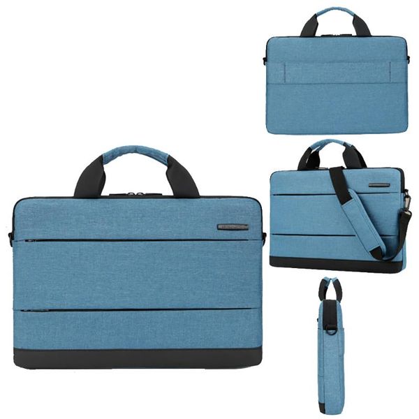 

lapbag 14inch briefcase men/women's lightweight shoulder bags blue