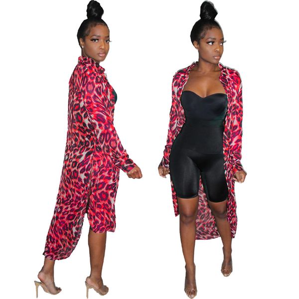 

призрачная рубашка с леопардовым вырезом и длинными рукавами для женщин, платья макси плюс размер платья осень вниз воротник nz19.9-64, White;black