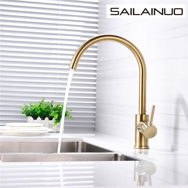 

wire-drawing golden single-hole rotary universal tap