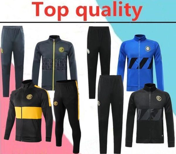 

2019 2020 inter icardi lautaro tracksuit 19 20 icardi maillot de football skriniar soccer survetement perisic long zipper jacket tracksuit, Black;yellow