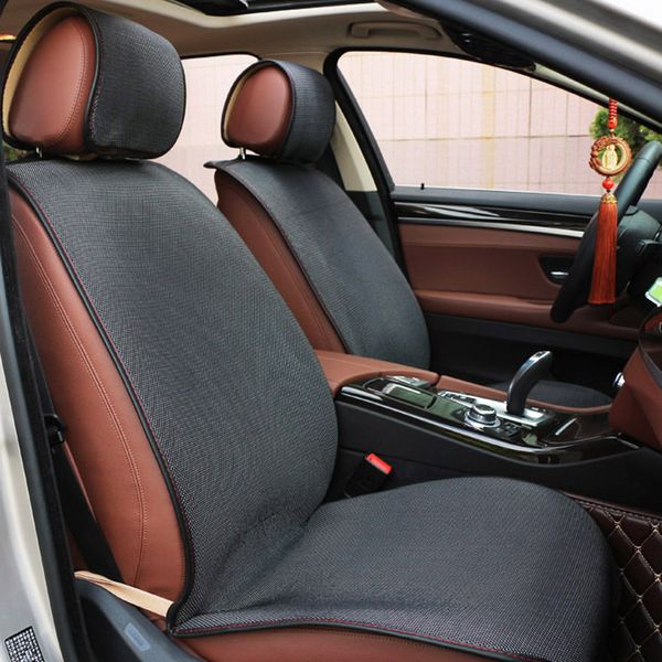 

universal front car seat cover cushion pad mesh fabric breathable protector mat for auto supplies four seasons general fit most