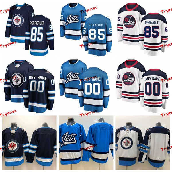 

2019 mathieu perreault winnipeg jets heritage white jerseys mens customize new alternate shirts 85 mathieu perreault hockey jerseys s-xxxl, Black;red