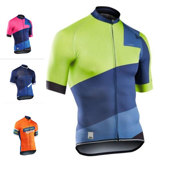 

nw 2018 summer cycling jerseys short sleeve shirts men bicycle clothing maillot ropa ciclismo racing bike clothes, Black