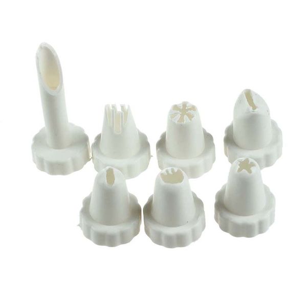 

cake biscuit cookie decorating kit icing piping syringe 8 nozzles