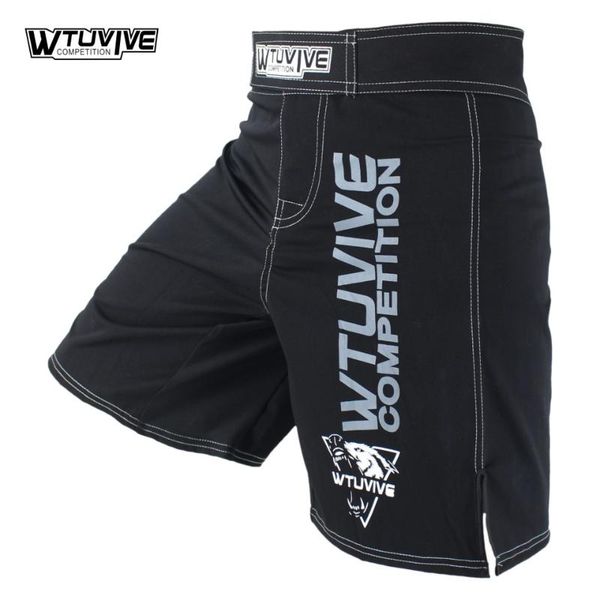 

wtuvive men's gray sharp combat sports boxing shorts tiger muay thai boxing clothing shorts fight sanda, Blue