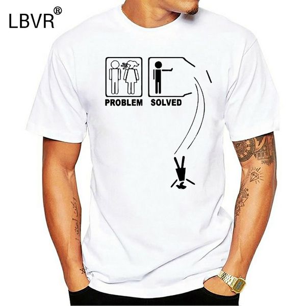 

проблема решаемая single замужем колледж цвет t-shirtnew tops 2020 печать письма мужчины tee shirt men t shirt 100% хлопок печать, White;black