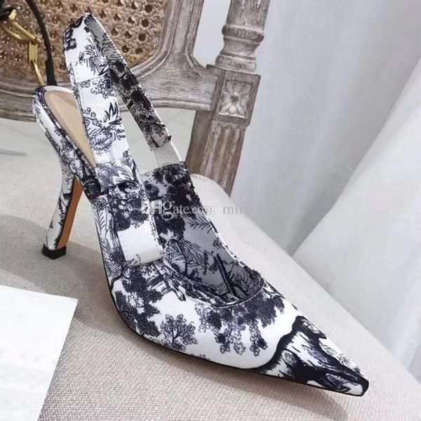 

2019 new fashion flower color cat shoes women sandals women designer sandals designer sandals bow pentagram sign 6.5cm heel 9.5cm heel 35-41, Black