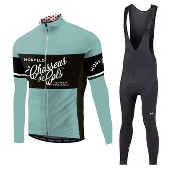 

2020 pro team morvelo long sleeve cycling jersey pants set cycling clothing road bike jerseys bicycle clothes kit mens, Black;blue