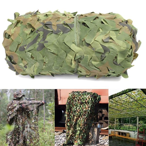 

6x4m outdoor desert woodland camouflage netting army camo hunting camp cover net sun shelter