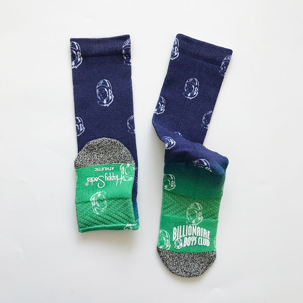 

billionaire boys club x happy socks fashion mens designer cotton skateboard socks funny ing, Black