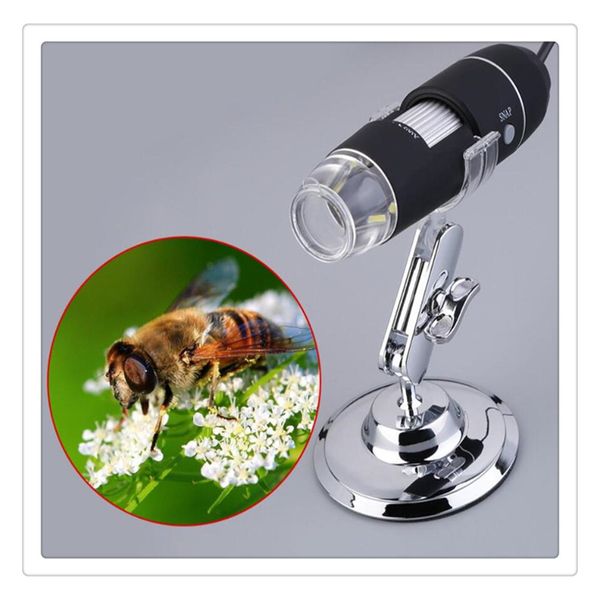 

practical electronics 2mp usb 8 led digital camera microscope endoscope magnifier 50x~1000x magnification measure video camera