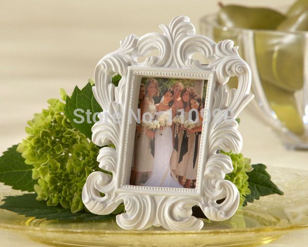 

white baroque p frame wedding place card holder picture frame